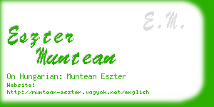 eszter muntean business card